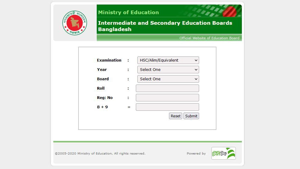 SSC Result 2022 – educationboardresults.gov.bd