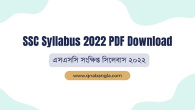 SSC Short Syllabus 2022 PDF Download