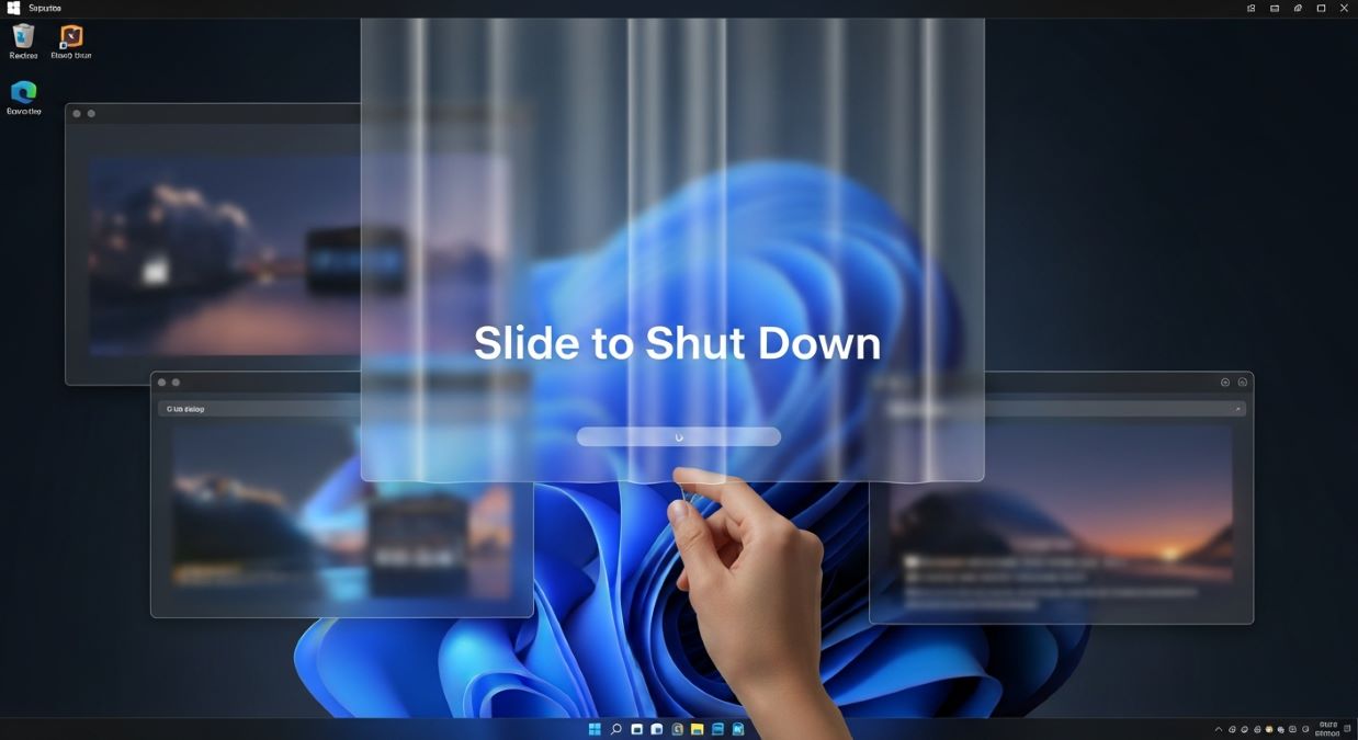 Slide to Shut Down Shortcut Windows