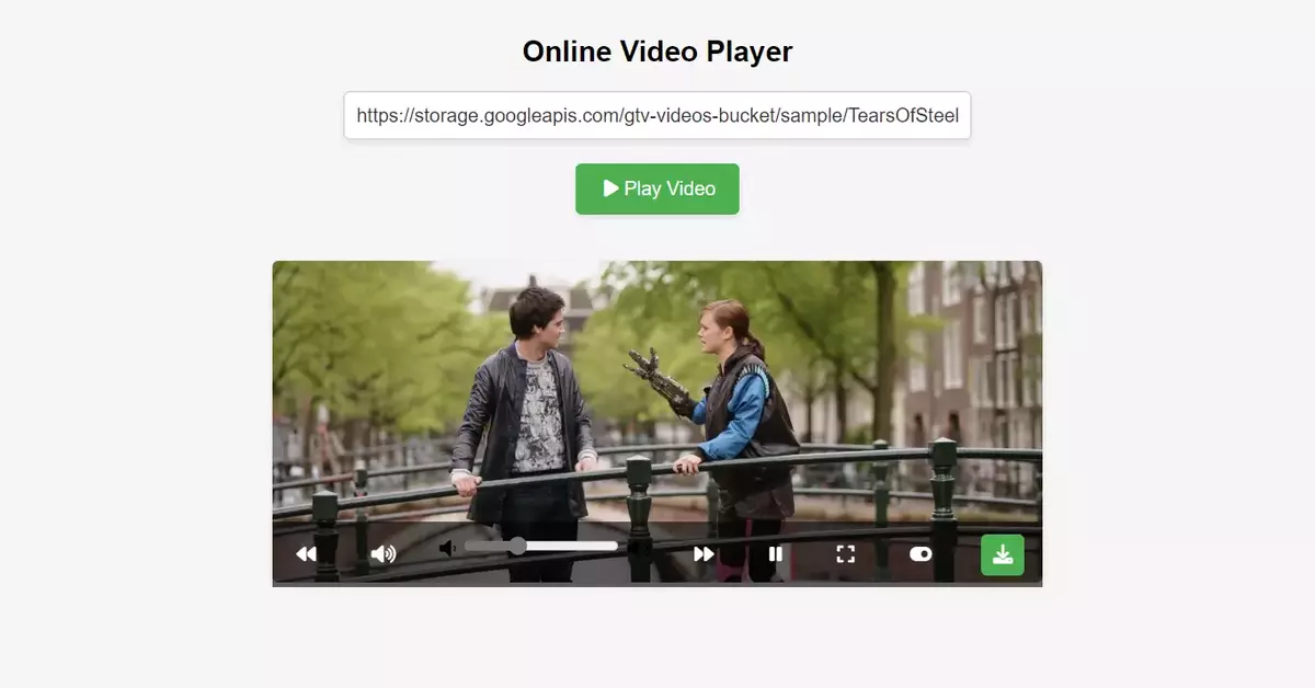 Online Video Player From URL