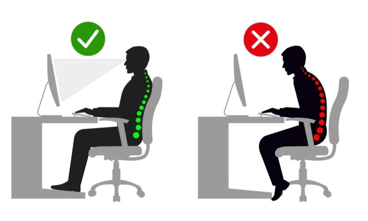 proper sitting graphic