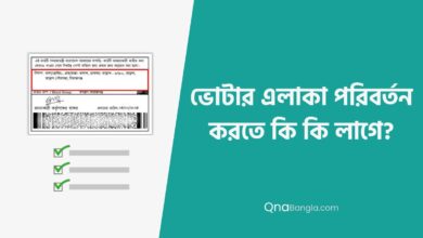ভোটার এলাকা পরিবর্তন করতে কি কি লাগে ভোটার এলাকা পরিবর্তন করতে কি কি লাগে